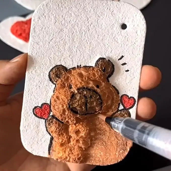 3D painting set with foam texture for vibrant artworks