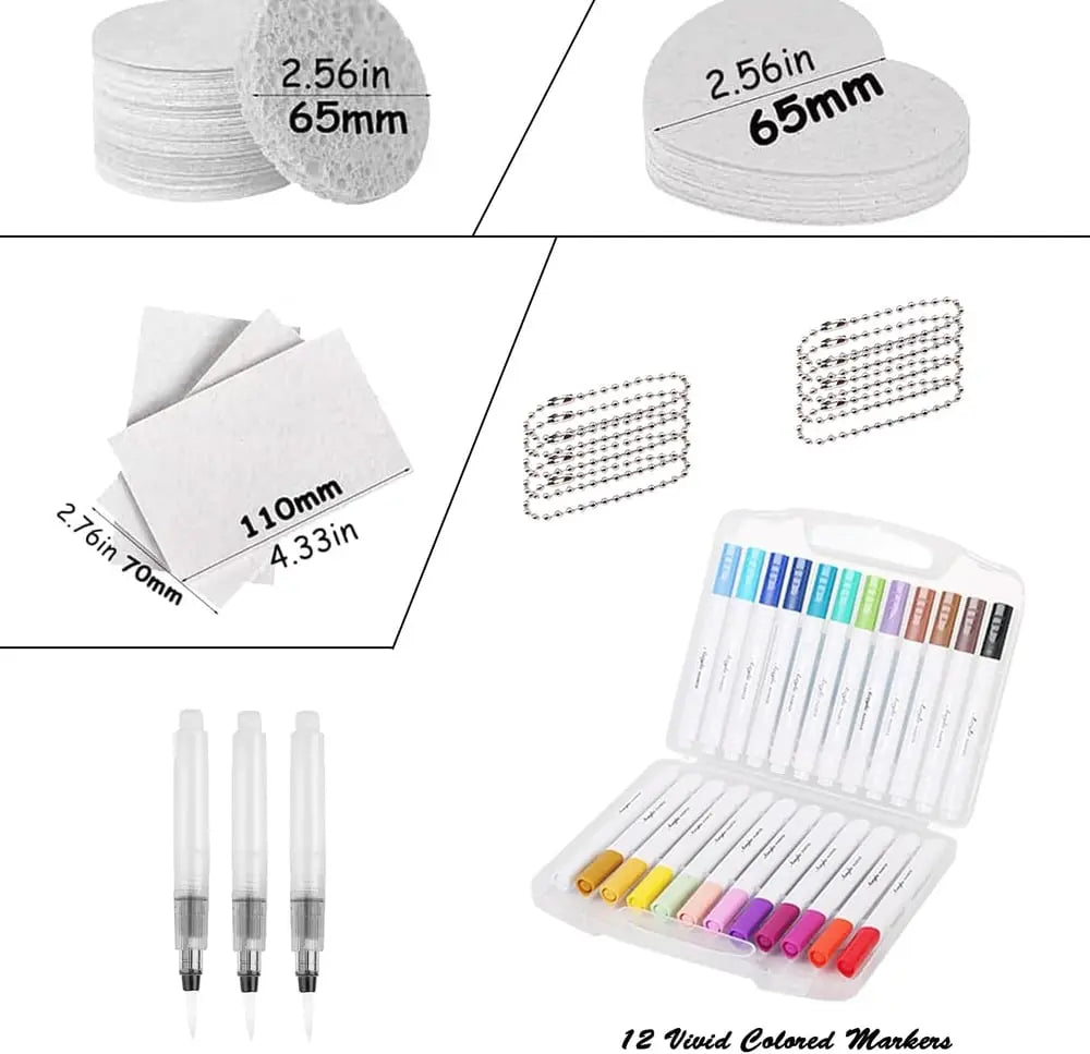 3D painting set with foam texture for vibrant artworks
