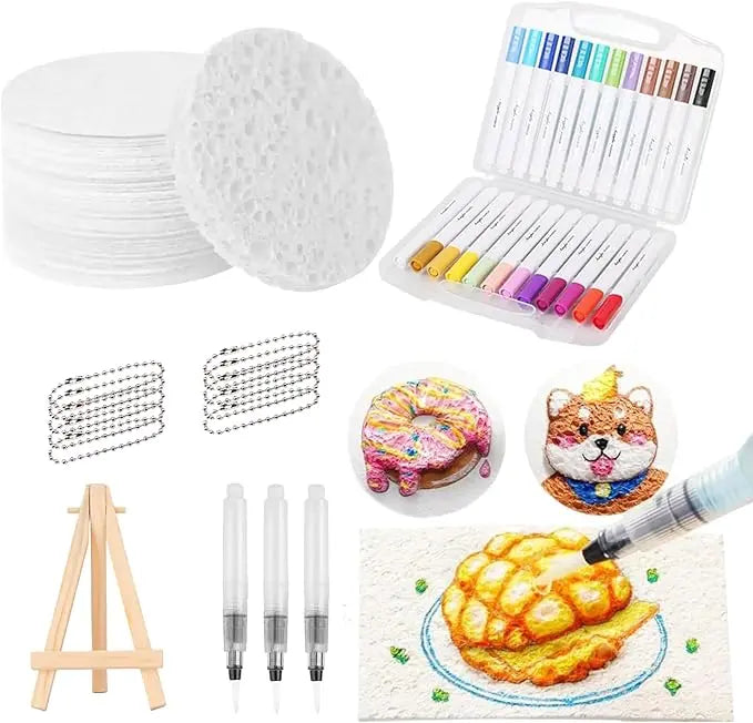 3D painting set with foam texture for vibrant artworks