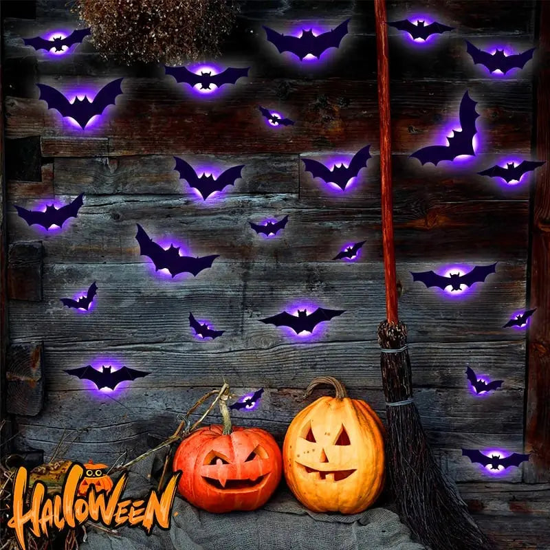 3D flying Halloween bat wall decorations