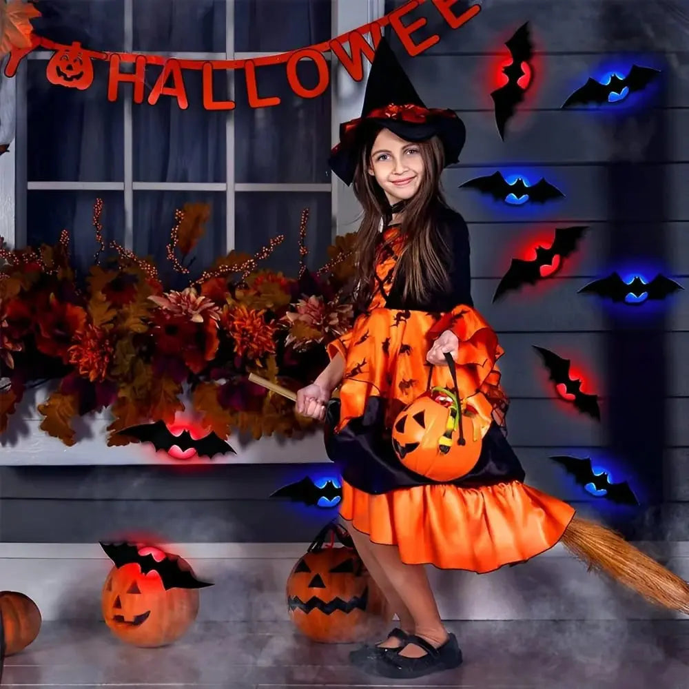 3D flying Halloween bat wall decorations