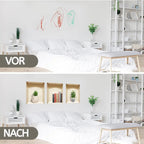 3D self-adhesive plant sticker set