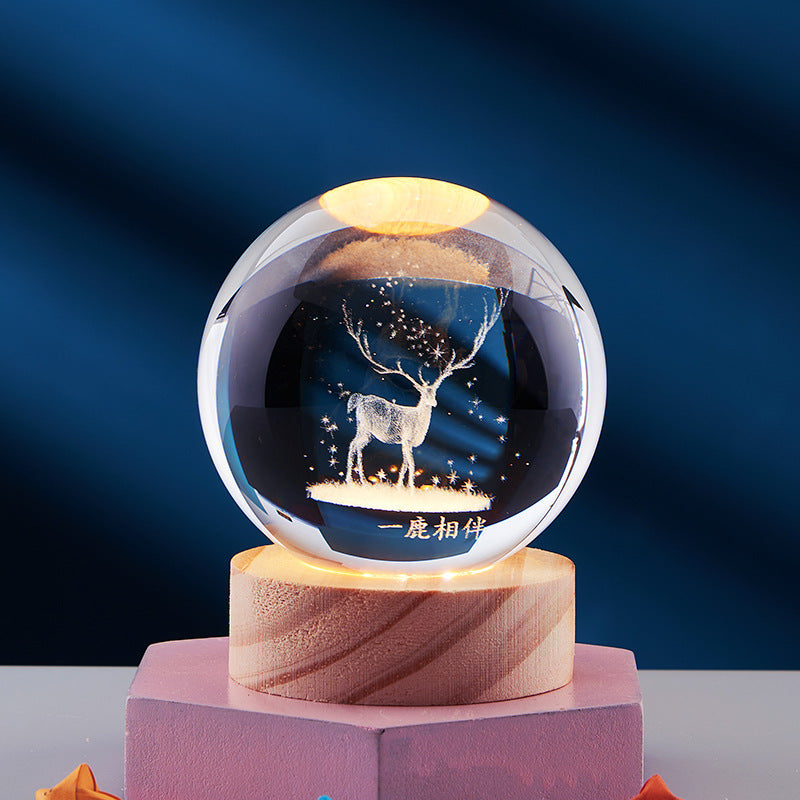 3D Glow Crystal Lamp | Innovative LED Table Lamp