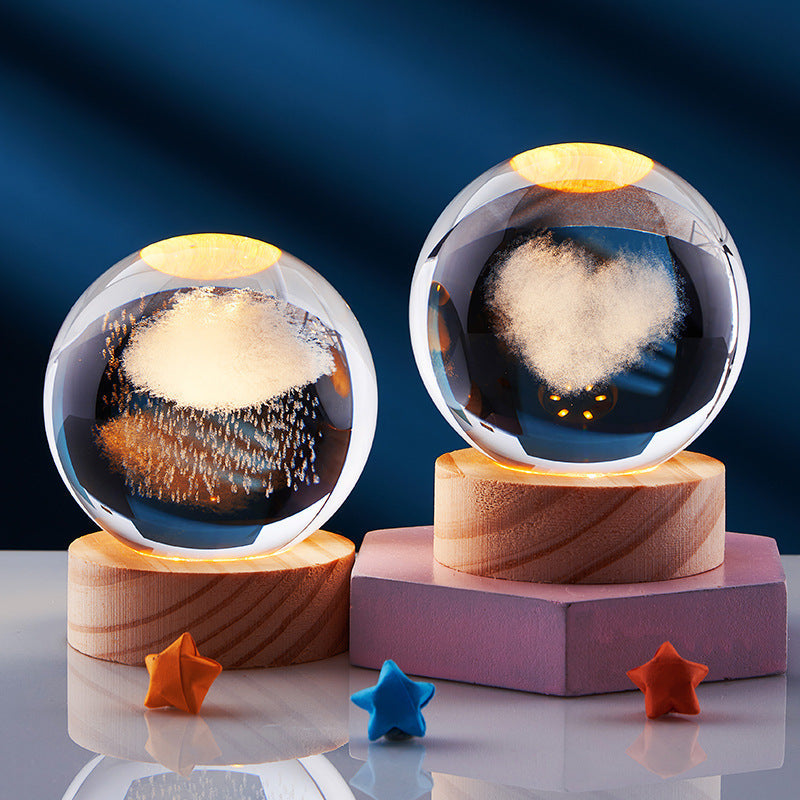 3D Glow Crystal Lamp | Innovative LED Table Lamp
