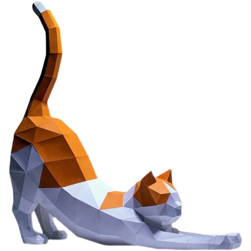 3D Cat Papercraft | DIY Decoration for Creative People