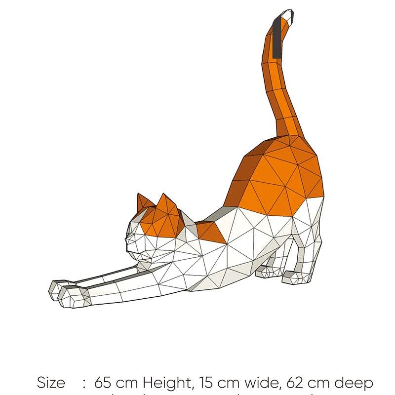 3D Cat Papercraft | DIY Decoration for Creative People