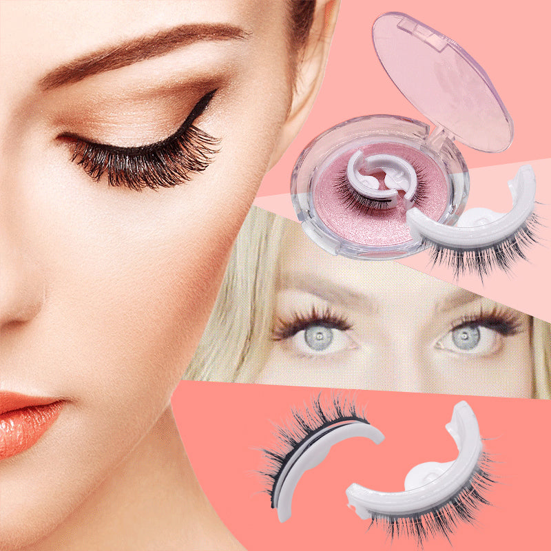 Reusable self-adhesive eyelashes