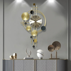 Large Modern Metal Wall Clock for Living Room