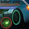 Universal fluorescent valve caps for tires, 4 pieces
