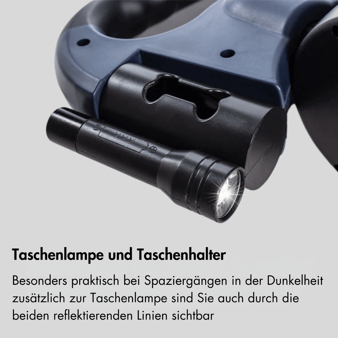 DuoLeash Double Dog Leash – Retractable & Knot-free With Flashlight