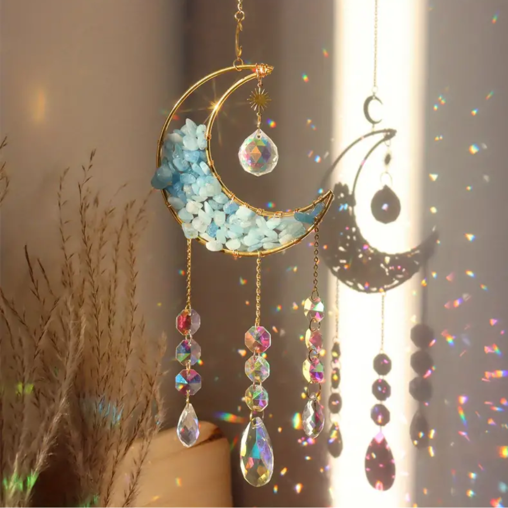 Moon crystal sun catcher