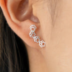 Paw prints on my heart earrings