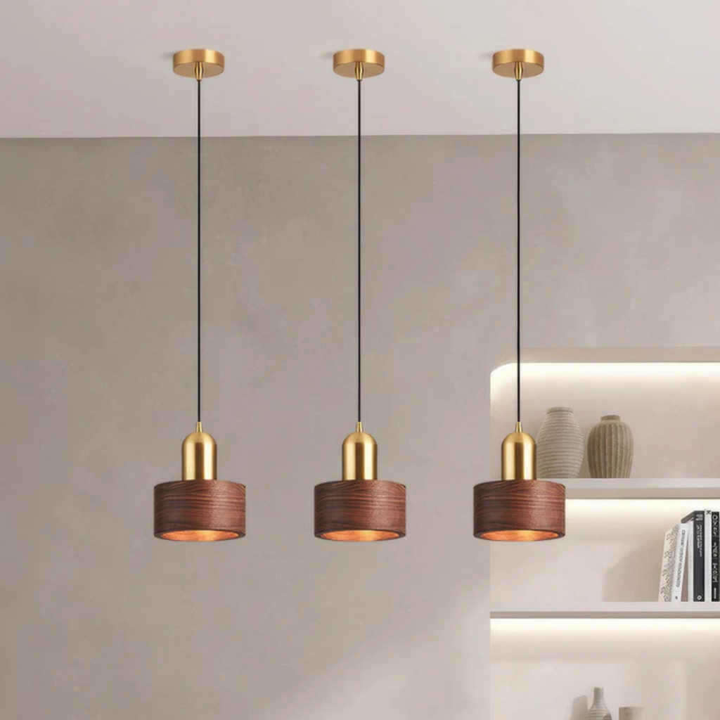 Design Pendant Lamp With Gold Accent