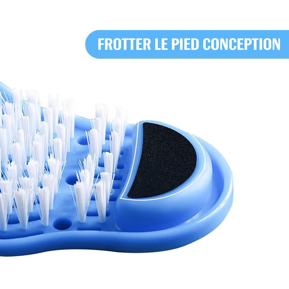 Foot cleaner for the shower