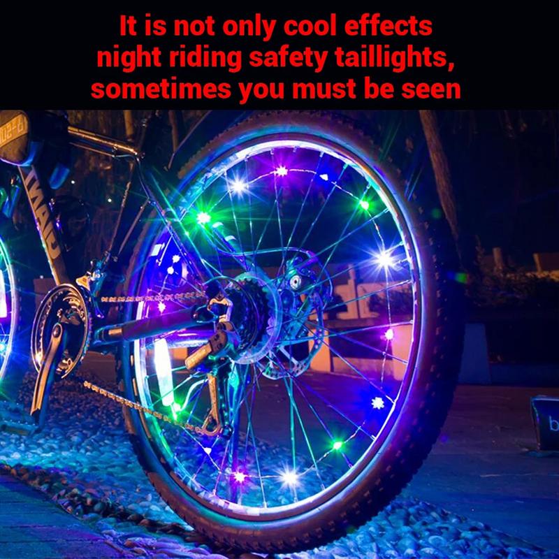 Bicycle tire lights strip