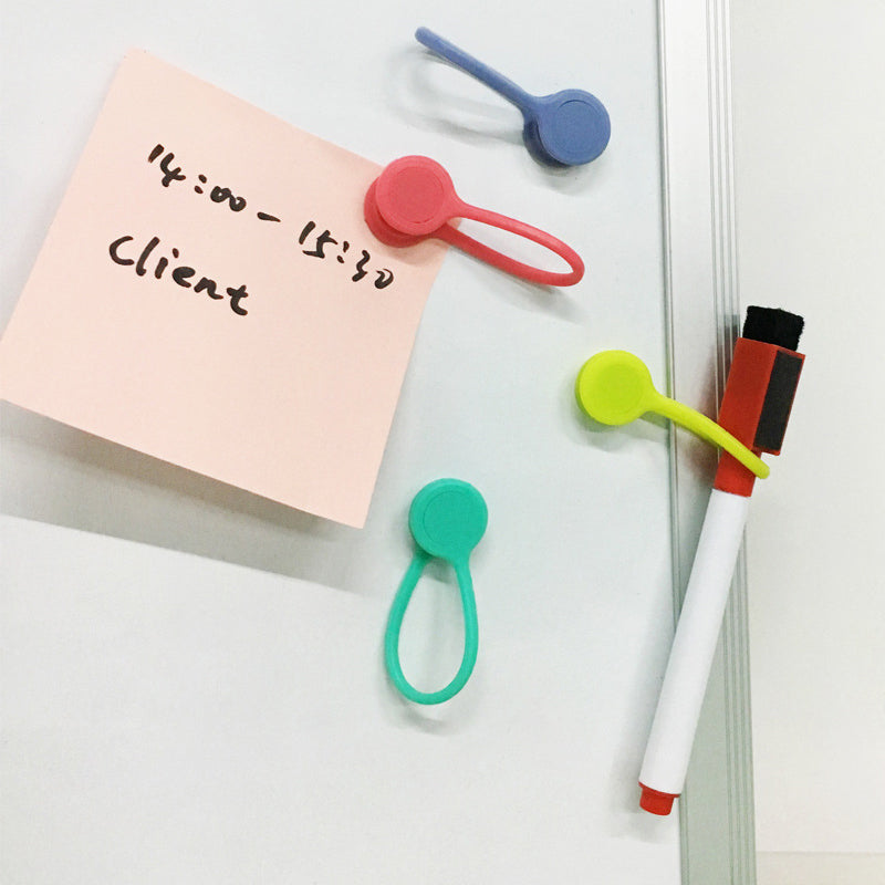Useful magnetic cable storage holder