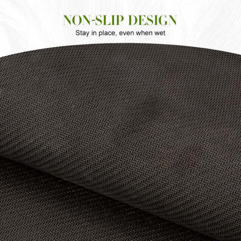 Quick-drying non-slip peacock floor mat