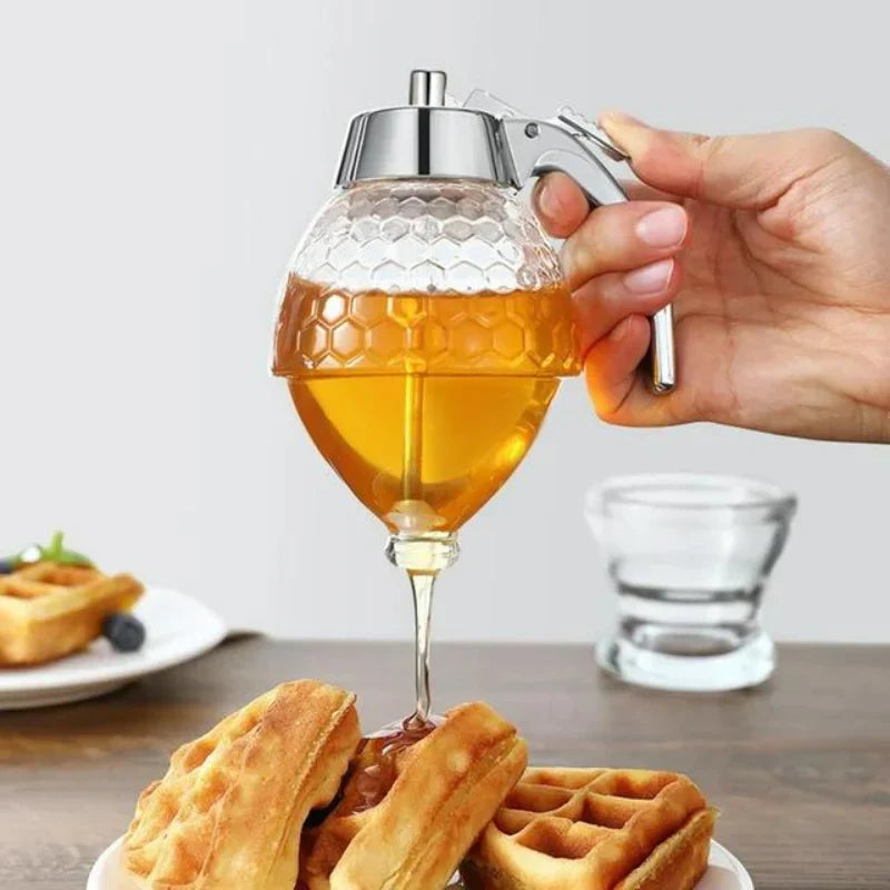 Stylish Honey Dispenser with Drip-Free Technology – Precise Dispensing without Spillage