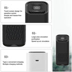 USB Car Air Purifier with HEPA Filter