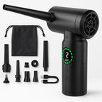 2-in-1 Portable Vacuum Cleaner & Blower | 7500mAh Battery, LED Light & Versatile for Home, Car & Office Cleaning
