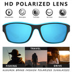 Outdoor Sport Sunglasses with Anti-Glare Polarized Lens