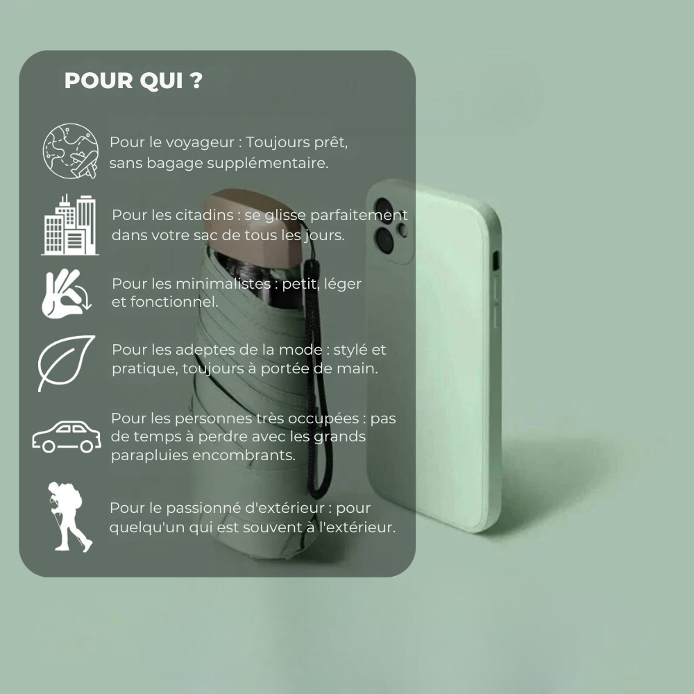 Compact Umbrella – Your secret weapon against the rain
