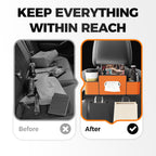 Multifunctional and waterproof car backseat organizer