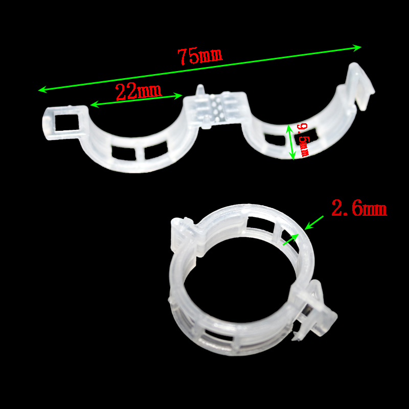 Plant support clip for climbing plants – Flexible holder for plant stems
