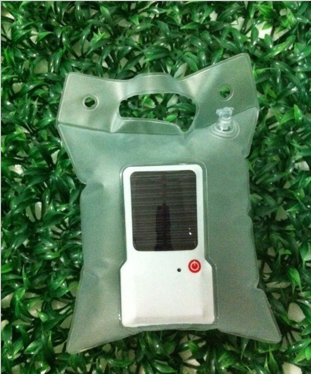 Solar lamp in transparent bag – Energy-saving LED lamp for garden and outdoor use