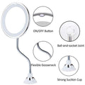 10x magnification LED illuminated makeup mirror