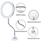 10x magnification LED illuminated makeup mirror