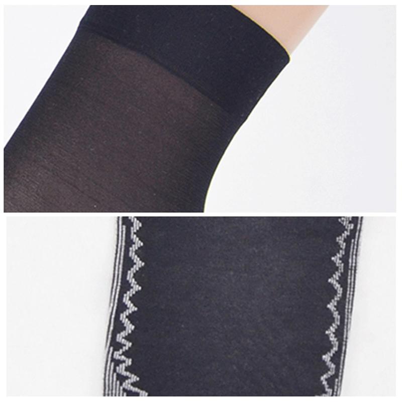 Silky Anti-Slip Cotton Socks, 5 Pairs