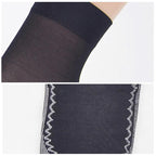 Silky Anti-Slip Cotton Socks, 5 Pairs