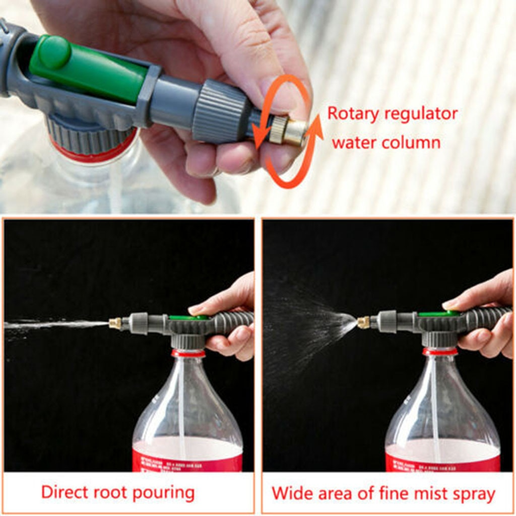 Universal Bottle Garden Sprayer with High Pressure Nozzle – For Plant Watering and Cleaning