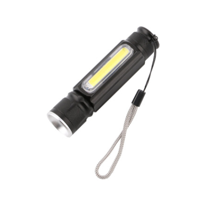 USB Rechargeable Magnetic Flashlight – LED Emergency Light with Magnet and Carry Strap