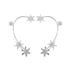 Diamond And Zirconia Earrings Without Holes