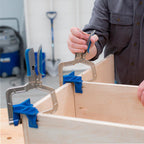 90-degree corner clamp and "T" support