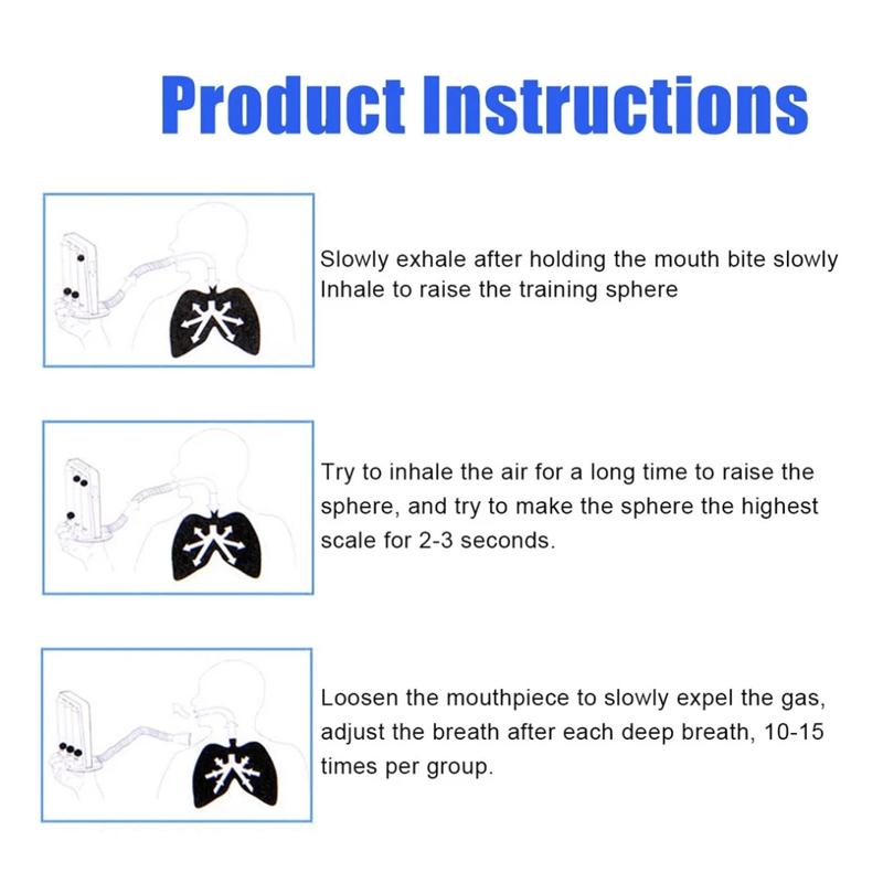 Lung function breathing trainer