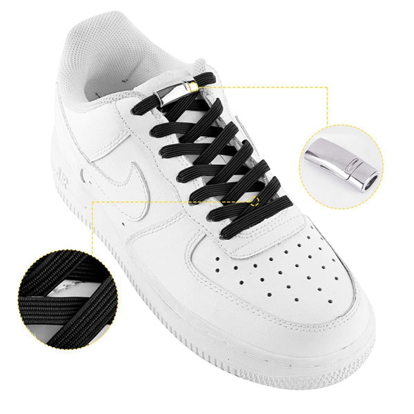 Magnetic lazy shoelaces metal buckle