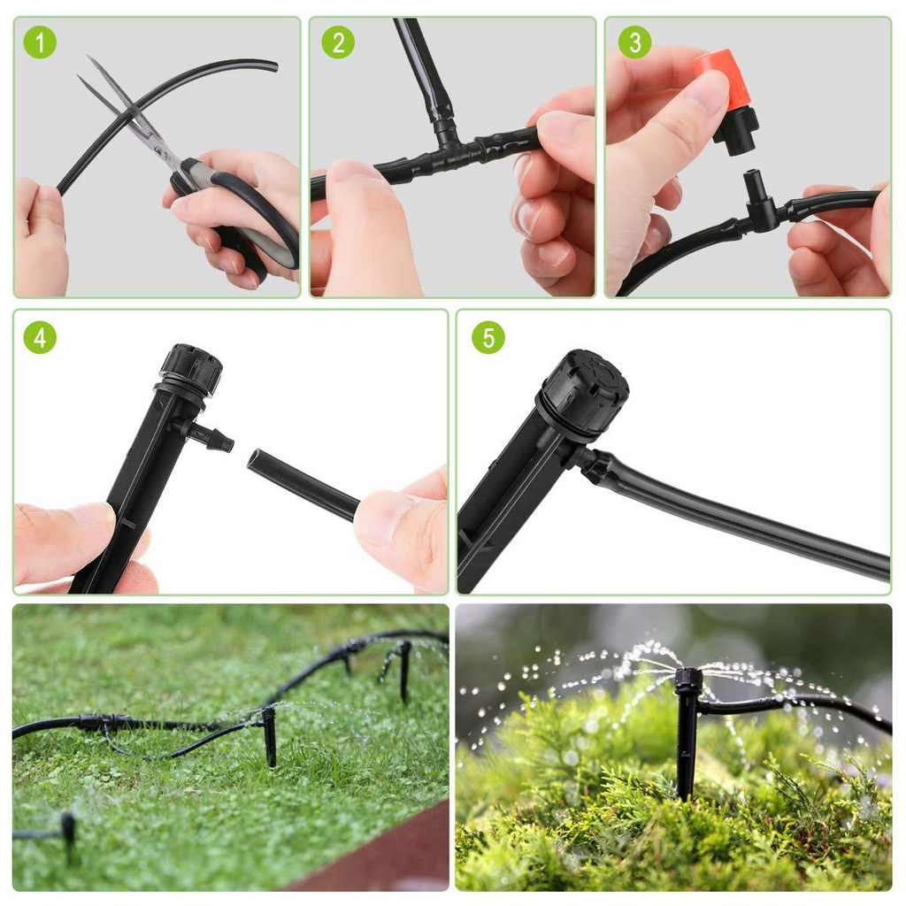 Automatic Irrigation System Set – Drip Irrigation for Garden Plants