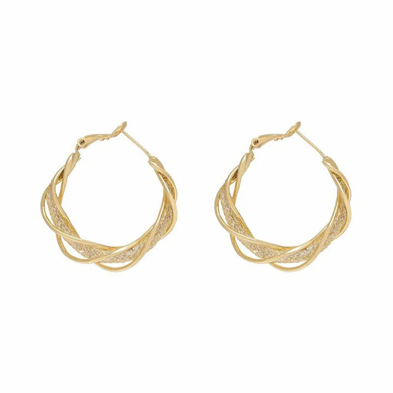 Luxe Zirconia Hoop Earrings