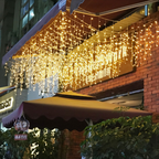 LED Starry Sky Icicle Light String – Decorative Light Curtains for Christmas and Garden