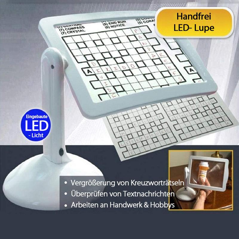 Hands-free Desktop Magnifier with LED