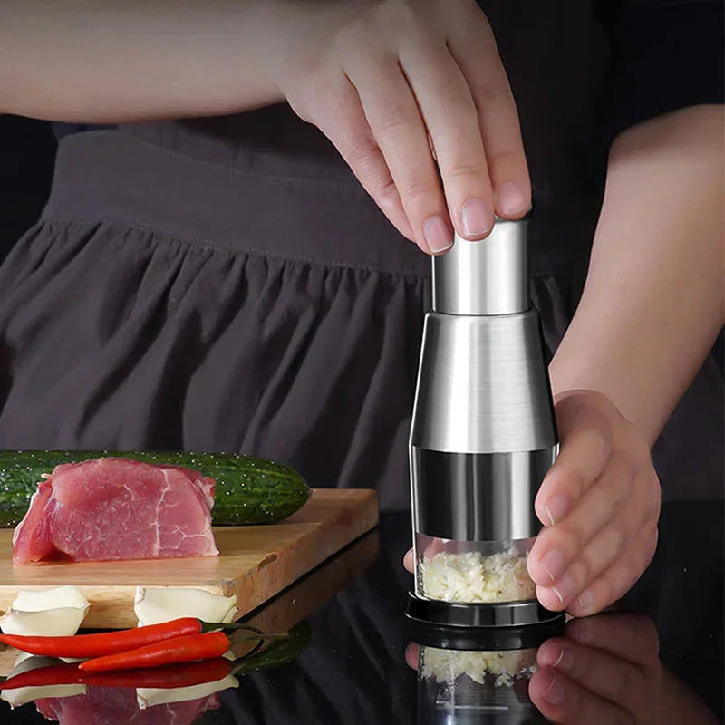 Multifunctional Garlic And Vegetable Chopper – Stainless Steel Cutter For Fast Chopping