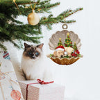 French Bulldog - Sleeping Pearl in Christmas Double Ornament
