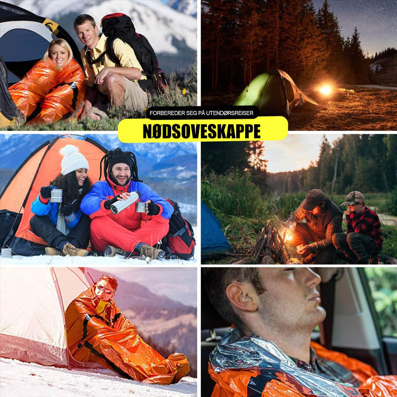 Waterproof sleeping bag for emergencies