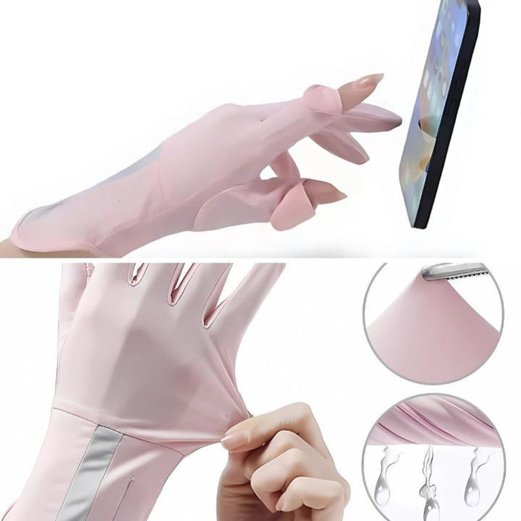 Breathable Cooling Fabric – Open Finger Touchscreen – Lightweight Comfort – Outdoor Driving & Cycling