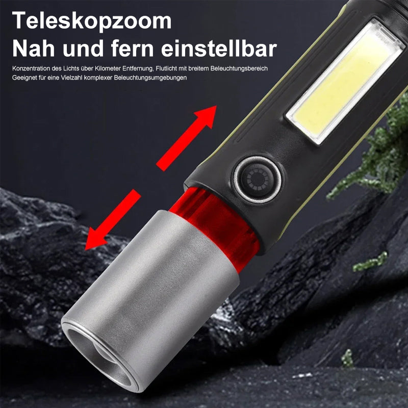 Multifunctional outdoor flashlight for adventures