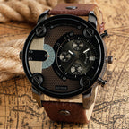 Men's Fashion Large Dial Style Steel Band Watch
