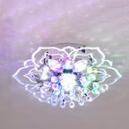 GlowPetal | LED Crystal Ceiling Light | Flower Shaped, RGB Color Changing & Energy Efficient